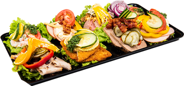 Uspecificeret luksus smørrebrød